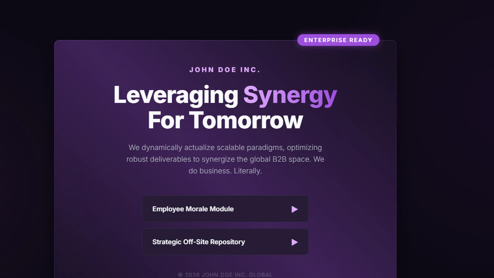 John Doe Inc.