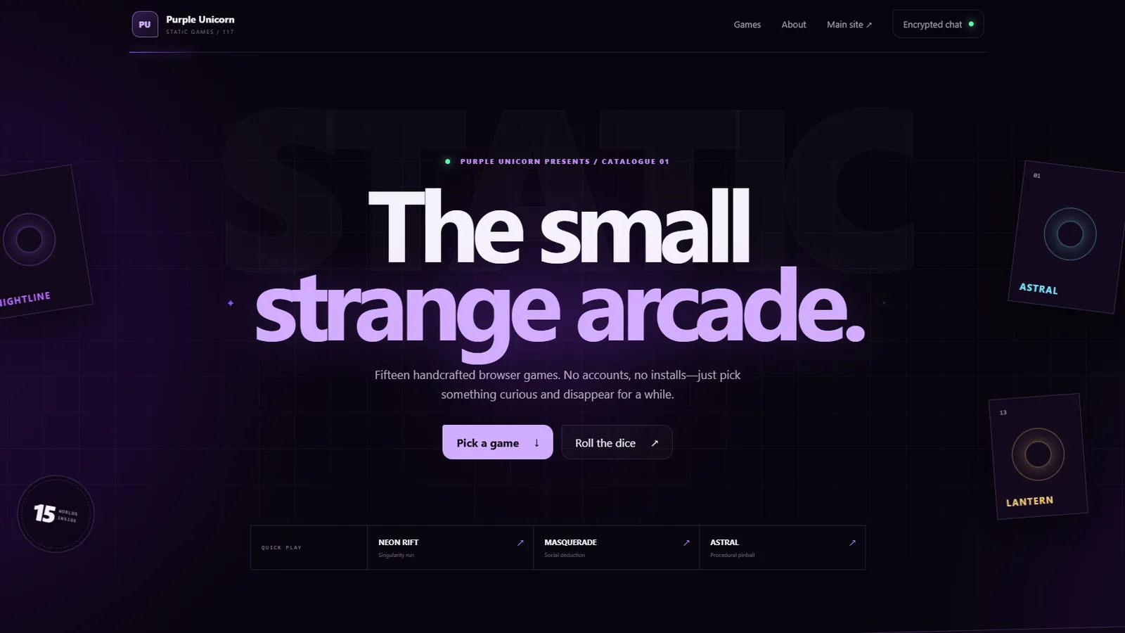 Static Games — browser arcade